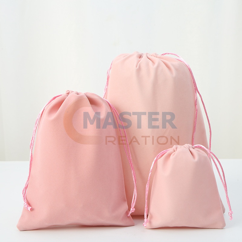 Light Pink Velvet Bag