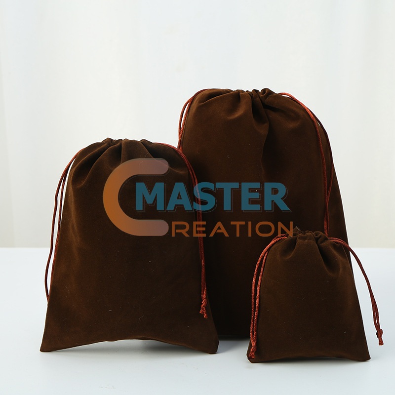 Brown Velvet Bag