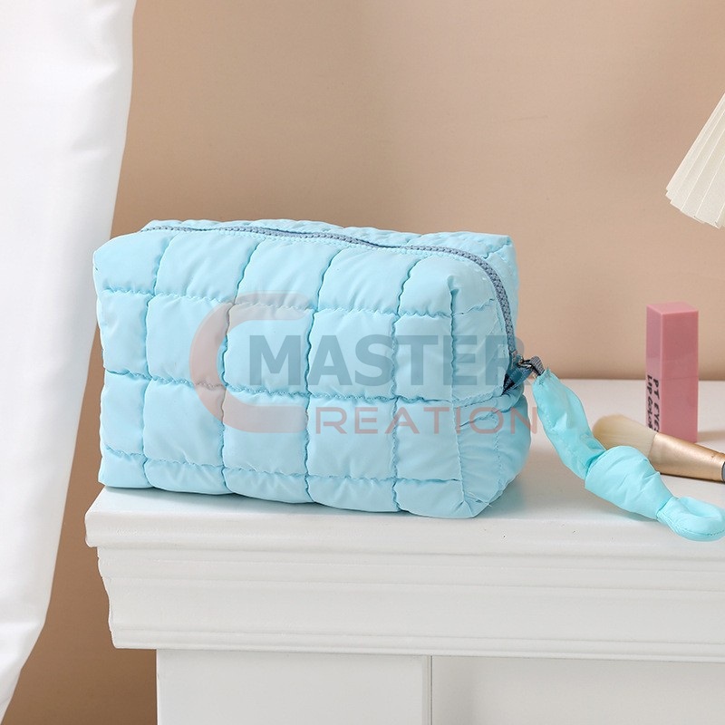 Light Blue Makeup Bag