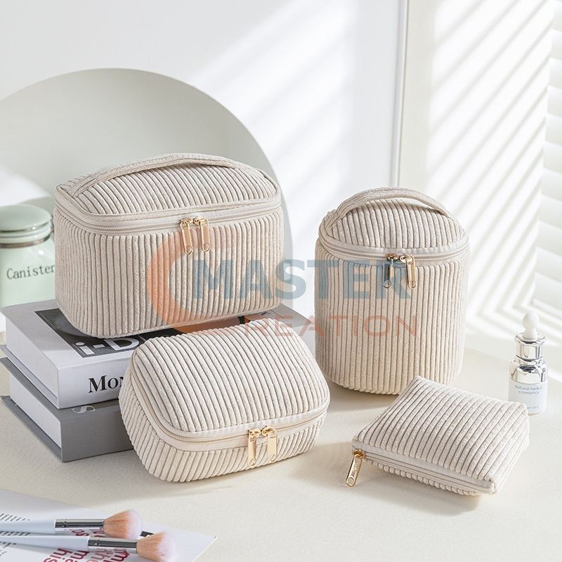 Corduroy Makeup Bag Set