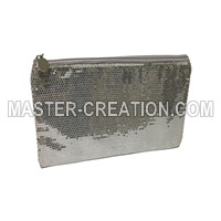 Silver Sequin Bag