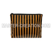 Black Striped Purse