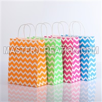 Waved Kraft Paper Bag