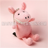 Smiling Plush Pig