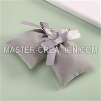 Gray Velvet Bag