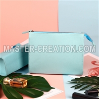 Cyan Leather Purse