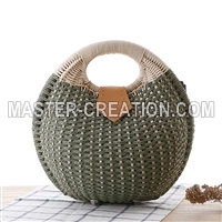 Round Rattan Bag