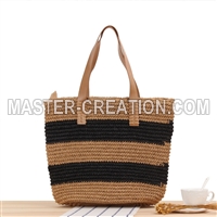 Striped Woven Bag