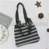Striped Knitted Bag