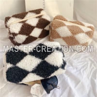 Checkboard Plush Bag