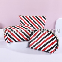 Striped Makeup Bag